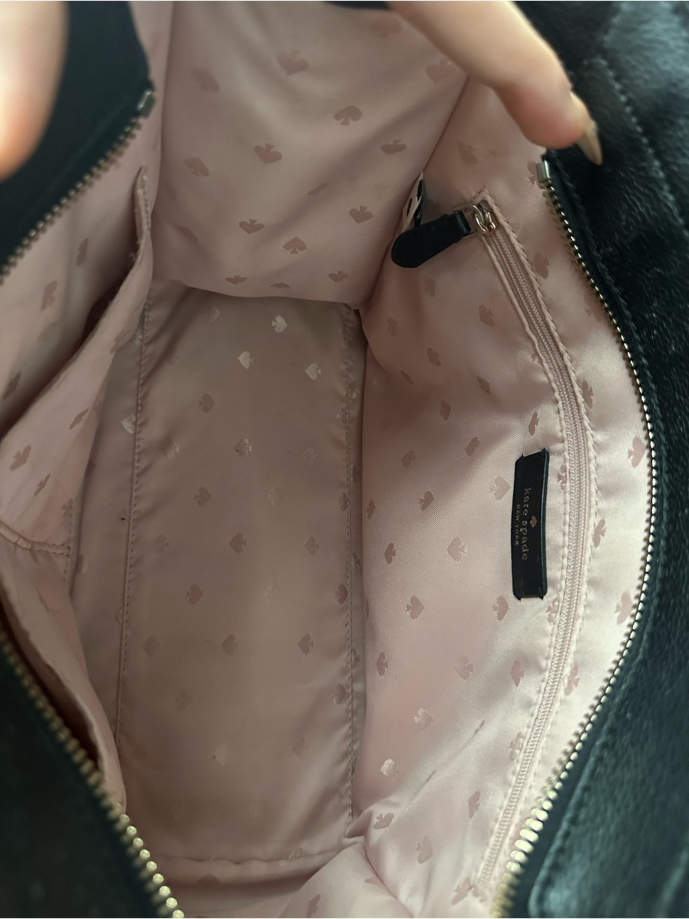 kate spade Black Structured Leather Tote - Picture 6 of 8
